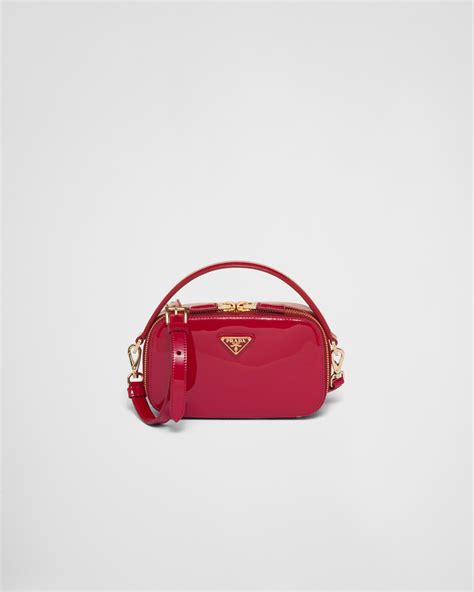 prada two colored patent bag|Cherry Red Prada Galleria Patent Leather Mini Bag .